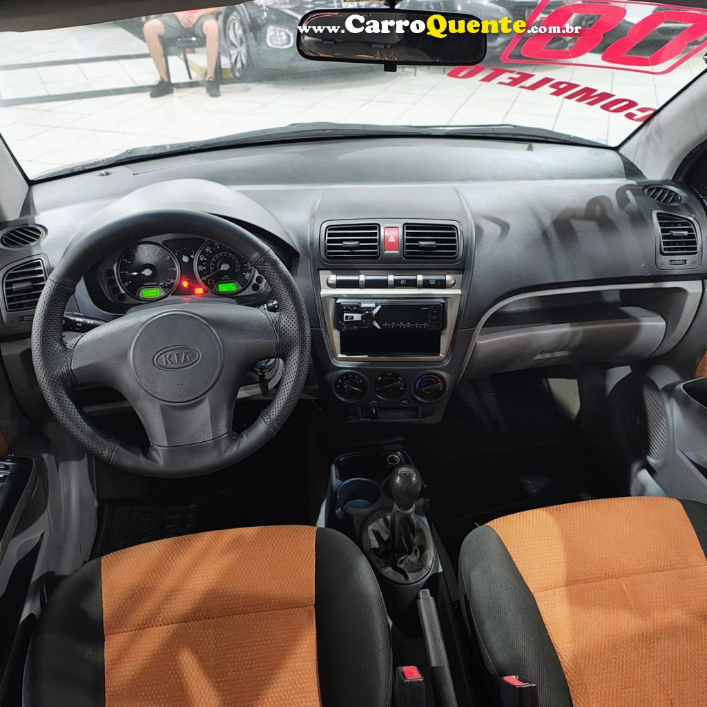 KIA   PICANTO EX 1.11.0 1.0 FLEX MEC.   PRETO 2008 1.0 FLEX - Loja