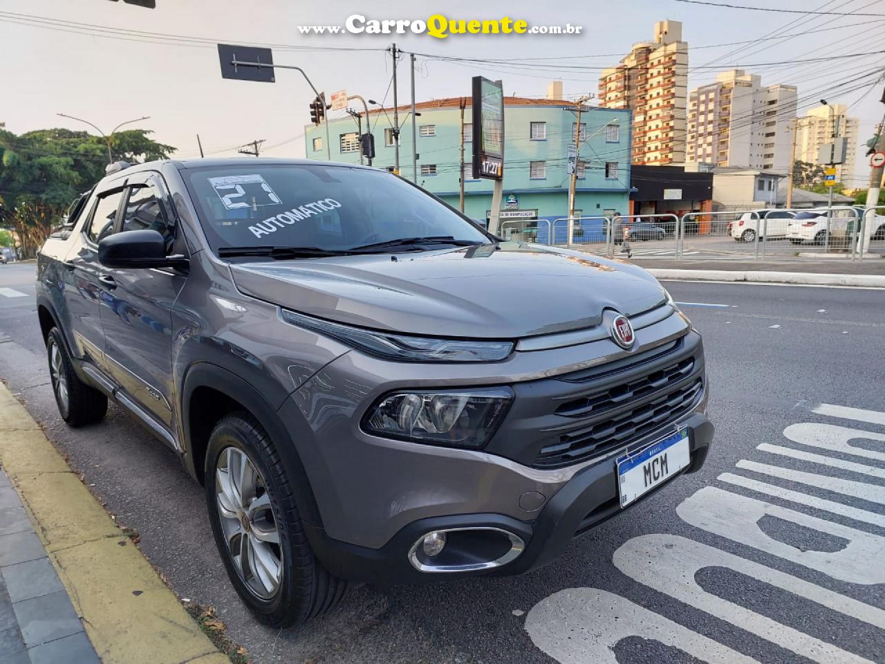 FIAT   TORO ENDURANCE 1.8 16V FLEX AUT.   CINZA 2021 1.8 FLEX - Loja