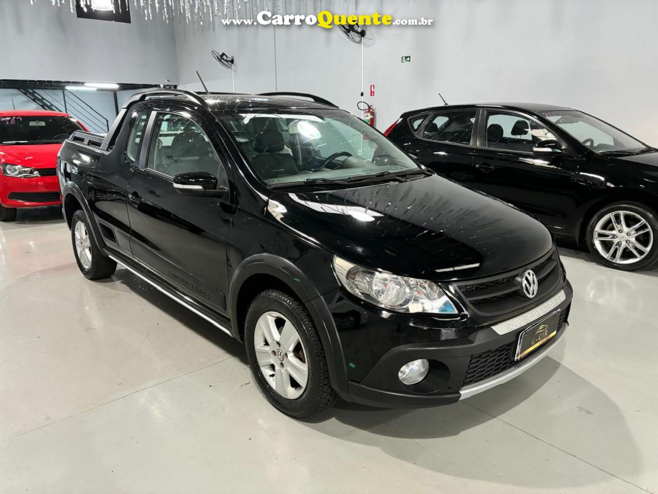 VOLKSWAGEN   SAVEIRO CROSS 1.6 MI TOTAL FLEX 8V CE   PRETO 2011 1.6 FLEX - Loja