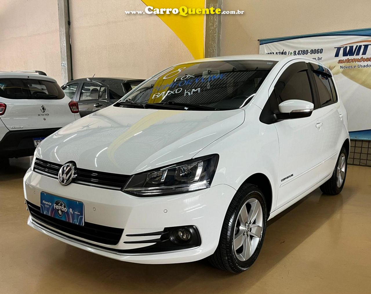 VOLKSWAGEN   FOX COMFORTLINE 1.6 FLEX 8V 5P   BRANCO 2018 1.6 FLEX - Loja