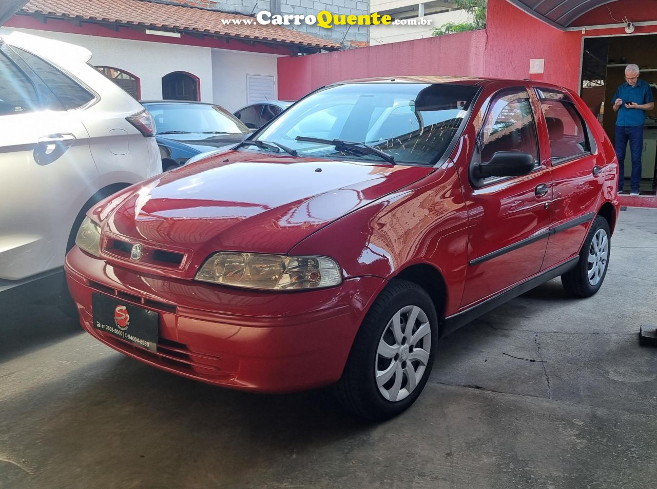 FIAT   FIAT PALIO 1.0 FIRE   VERMELHO 2004 1.0 GASOLINA - Loja