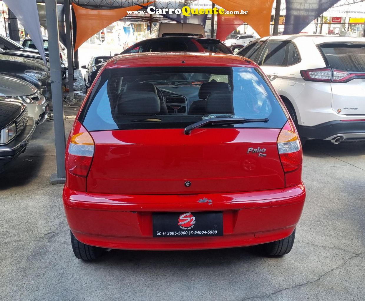 FIAT   FIAT PALIO 1.0 FIRE   VERMELHO 2004 1.0 GASOLINA - Loja