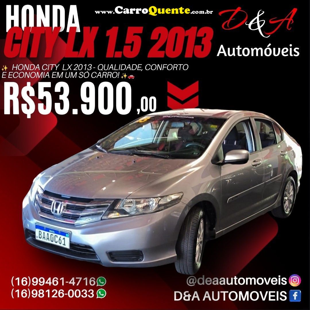 HONDA CITY 1.5 LX 16V 2013 - Loja