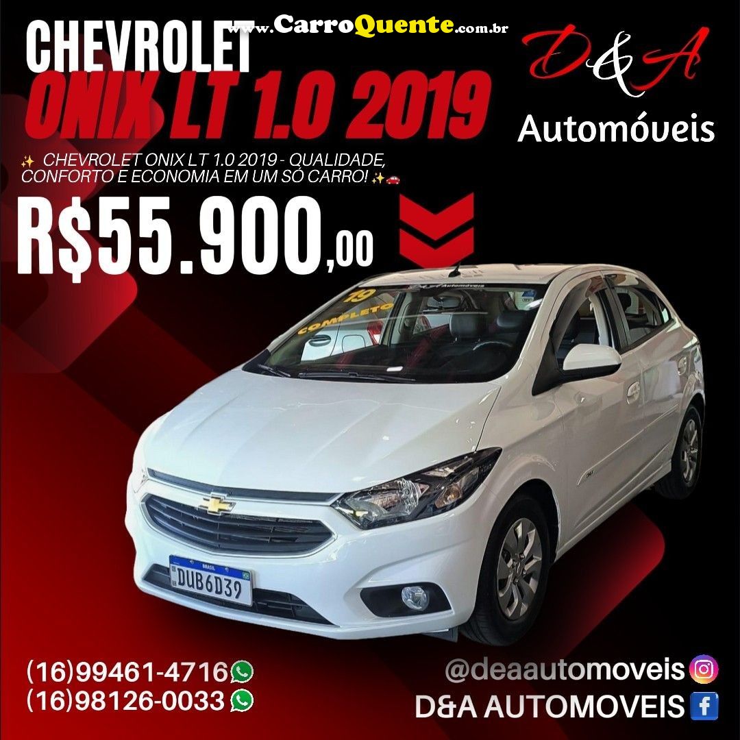 CHEVROLET ONIX 1.0 MPFI LT 8V 2019 - Loja