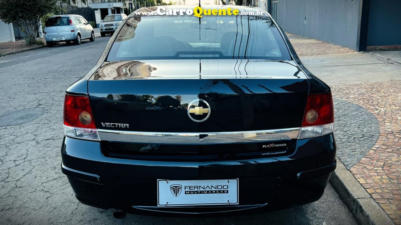 CHEVROLET   VECTRA ELEGAN. 2.0 MPFI 8V FLEXPOWER MEC   PRETO 2008 2.0 FLEX - Loja