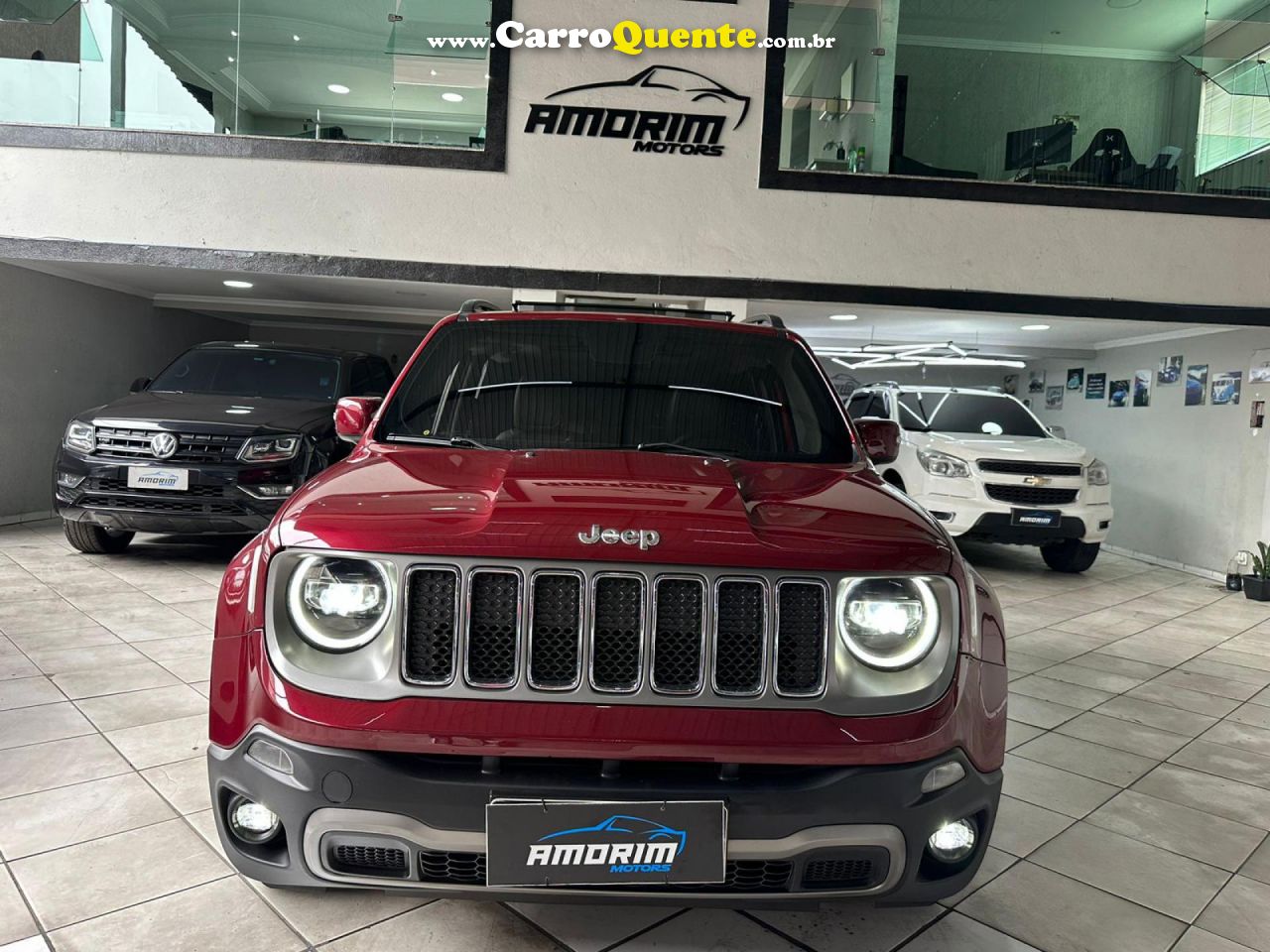 JEEP   RENEGADE LIMITED 1.8 4X2 FLEX 16V AUT.   VERMELHO 2021 1.8 FLEX - Loja