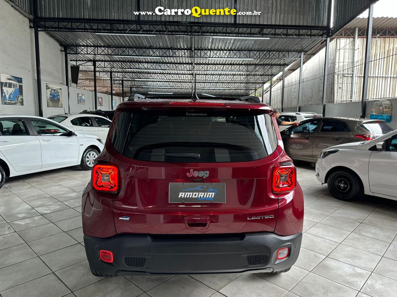 JEEP   RENEGADE LIMITED 1.8 4X2 FLEX 16V AUT.   VERMELHO 2021 1.8 FLEX - Loja