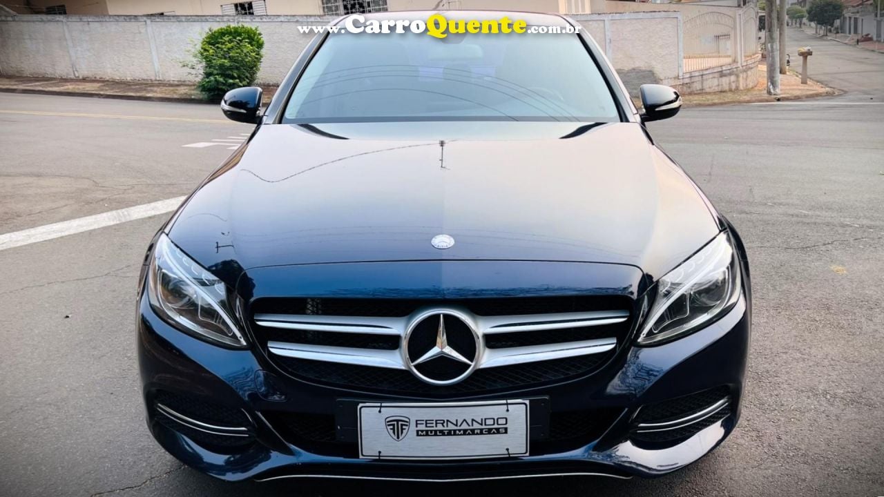 MERCEDES-BENZ   C-180 CGI EXC. 1.61.6 FLEX TB 16V  AUT.   AZUL 2015 1.6 GASOLINA - Loja