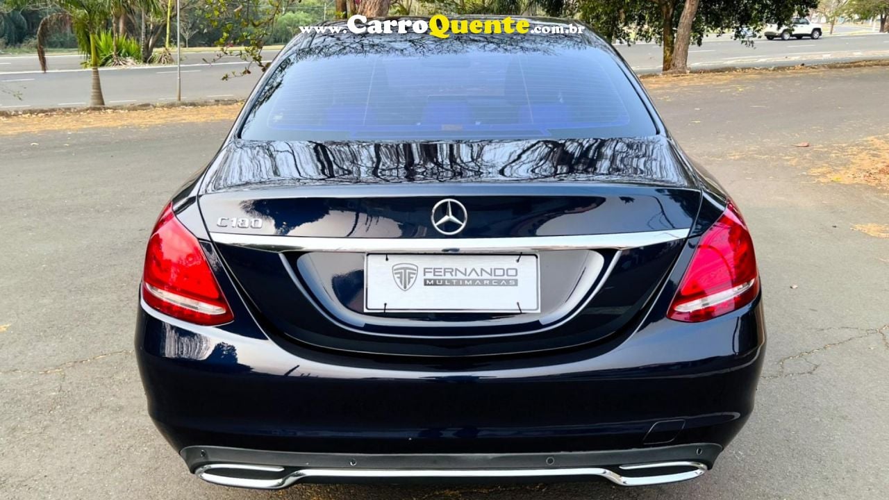 MERCEDES-BENZ   C-180 CGI EXC. 1.61.6 FLEX TB 16V  AUT.   AZUL 2015 1.6 GASOLINA - Loja