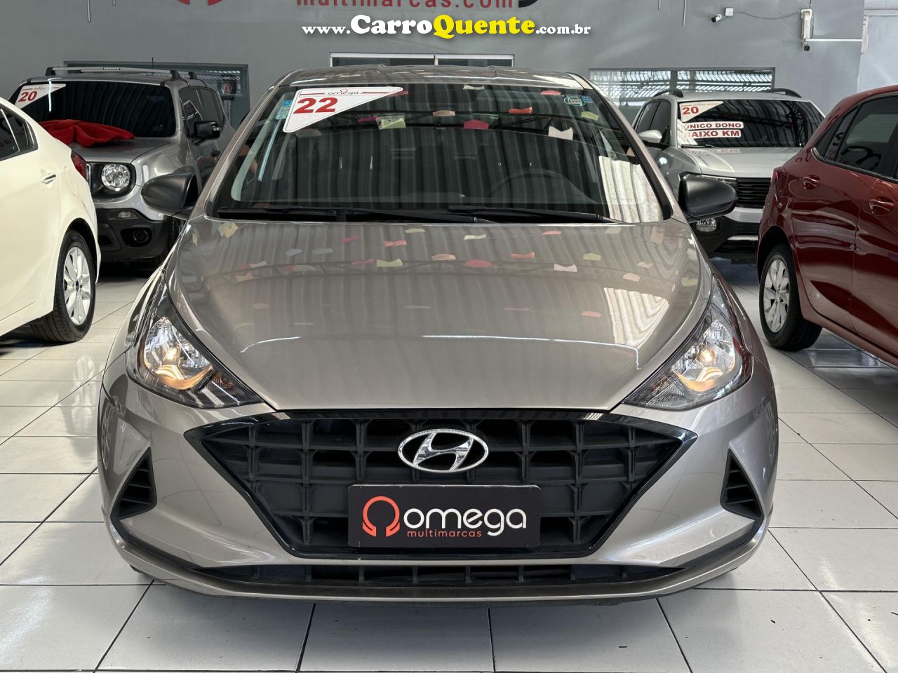 HYUNDAI   HB20 SENSE 1.0 FLEX 12V MEC.   PRATA 2022 1.0 FLEX - Loja