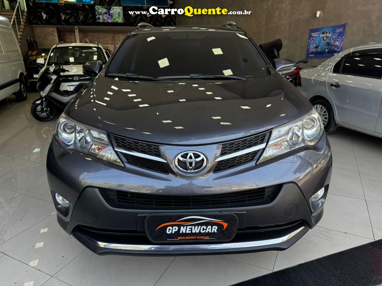 TOYOTA   RAV4 2.0 4X2 16V AUT.   CINZA 2015 2.0 GASOLINA - Loja