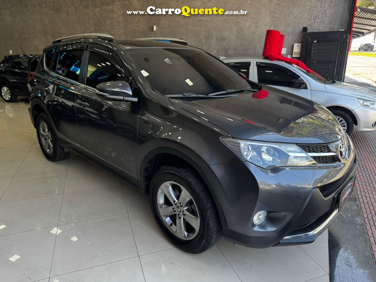 TOYOTA   RAV4 2.0 4X2 16V AUT.   CINZA 2015 2.0 GASOLINA - Loja