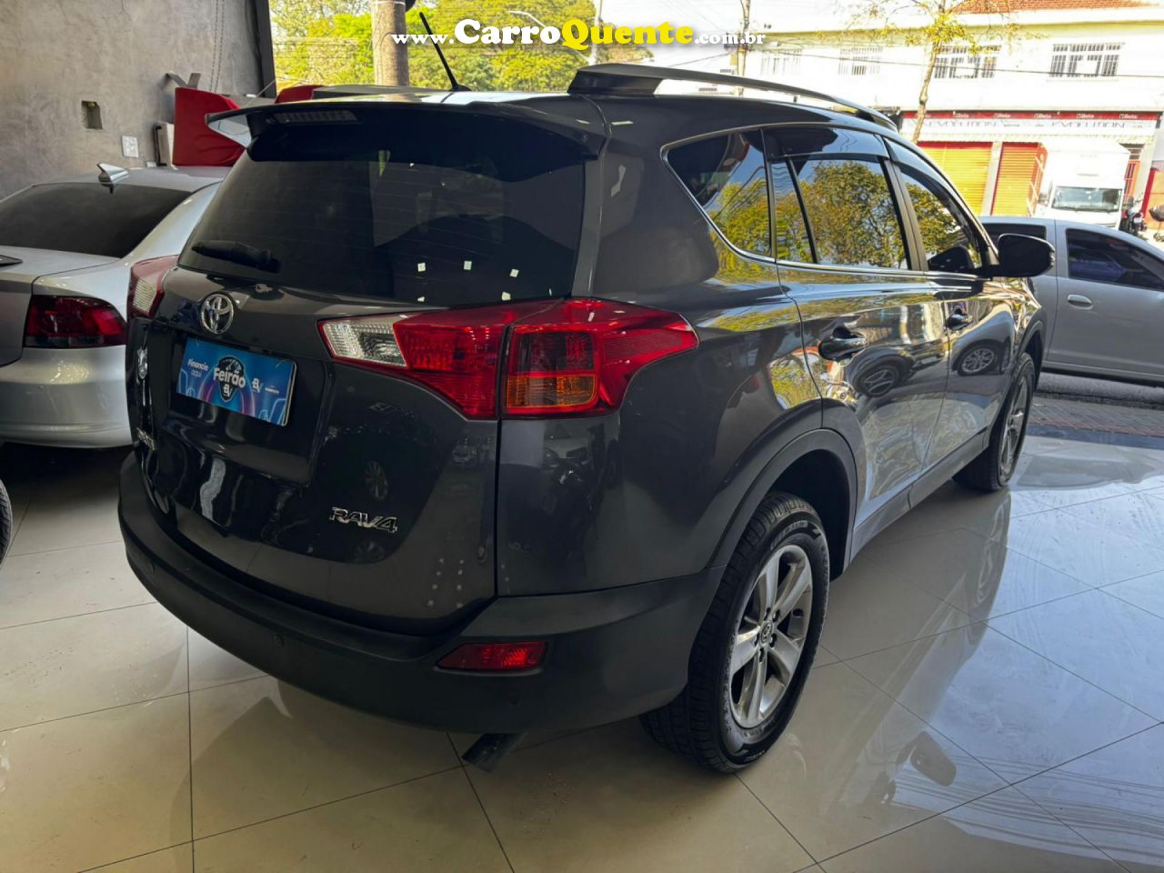 TOYOTA   RAV4 2.0 4X2 16V AUT.   CINZA 2015 2.0 GASOLINA - Loja