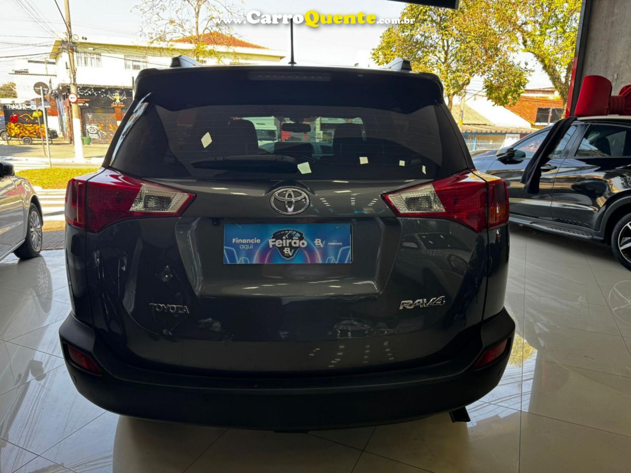 TOYOTA   RAV4 2.0 4X2 16V AUT.   CINZA 2015 2.0 GASOLINA - Loja