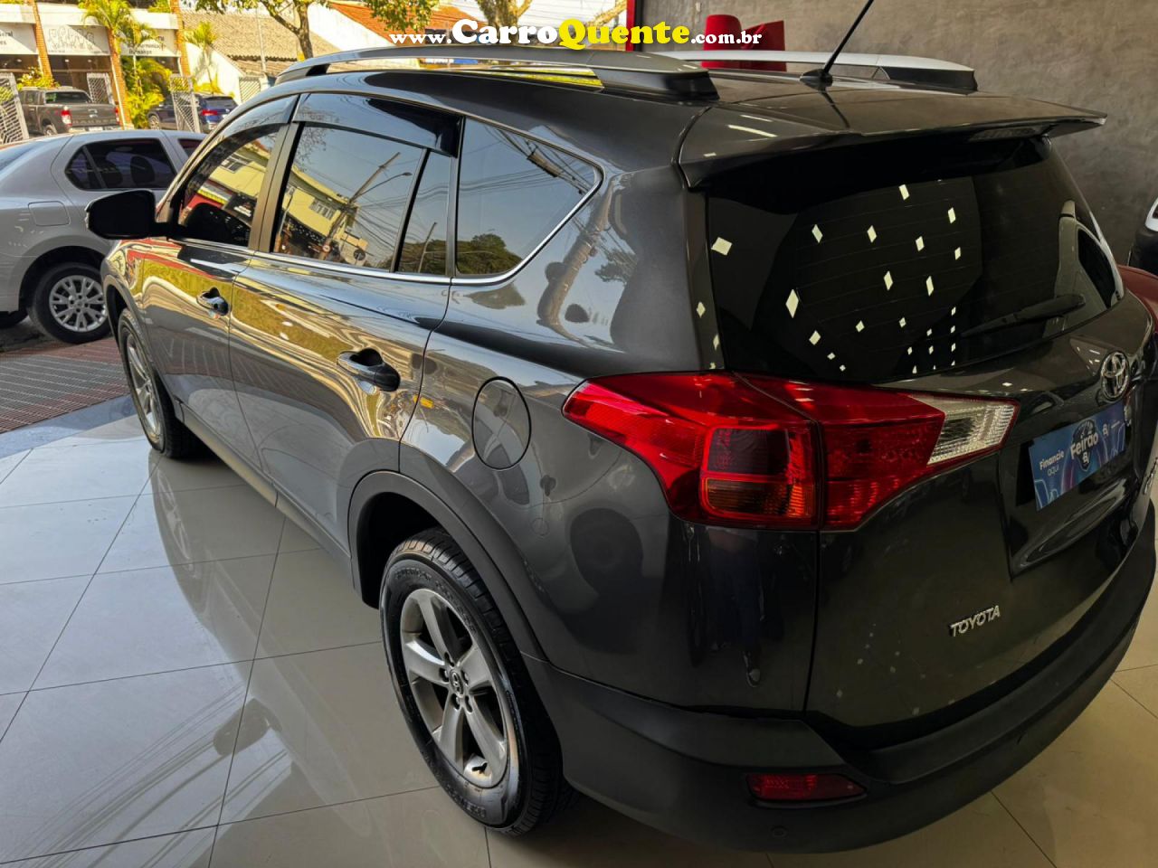 TOYOTA   RAV4 2.0 4X2 16V AUT.   CINZA 2015 2.0 GASOLINA - Loja