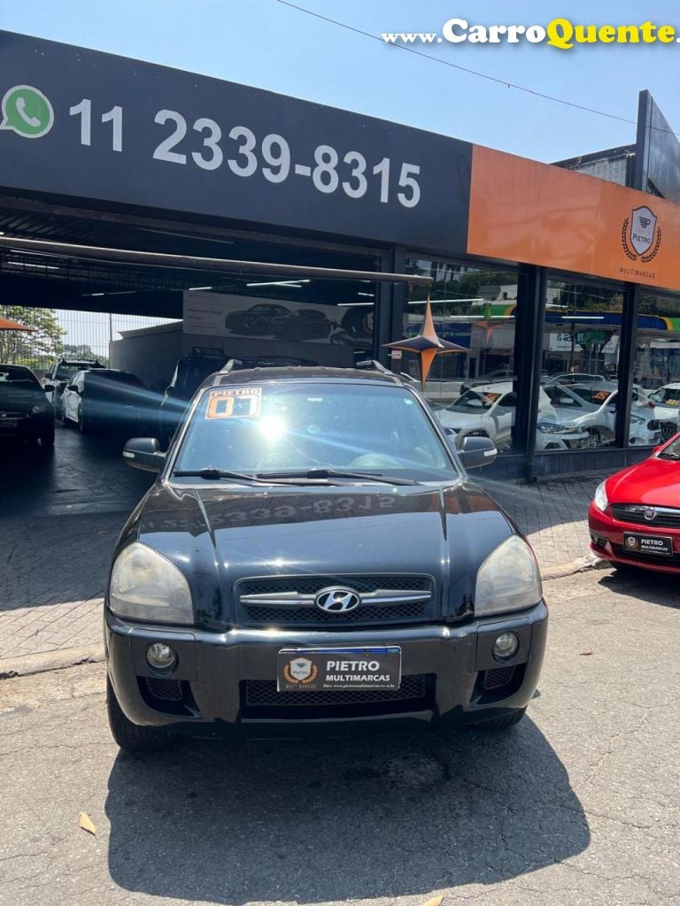 HYUNDAI   TUCSON 2.0 16V AUT.   PRETO 2007 2.0 GASOLINA - Loja