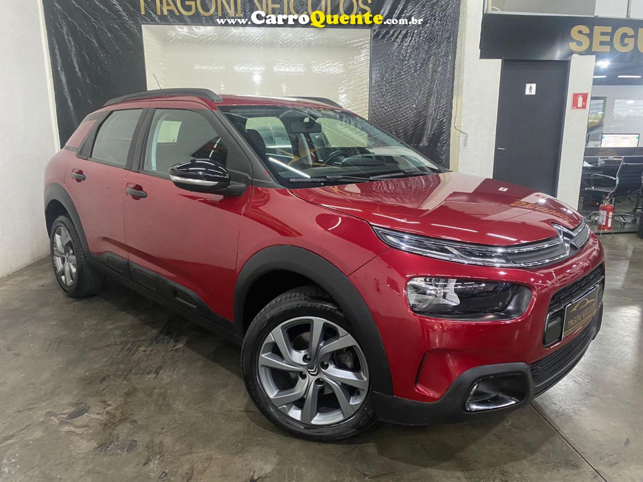 CITROËN   C4 CACTUS FEEL 1.6 16V FLEX AUT.   VERMELHO 2022 1.6 FLEX - Loja