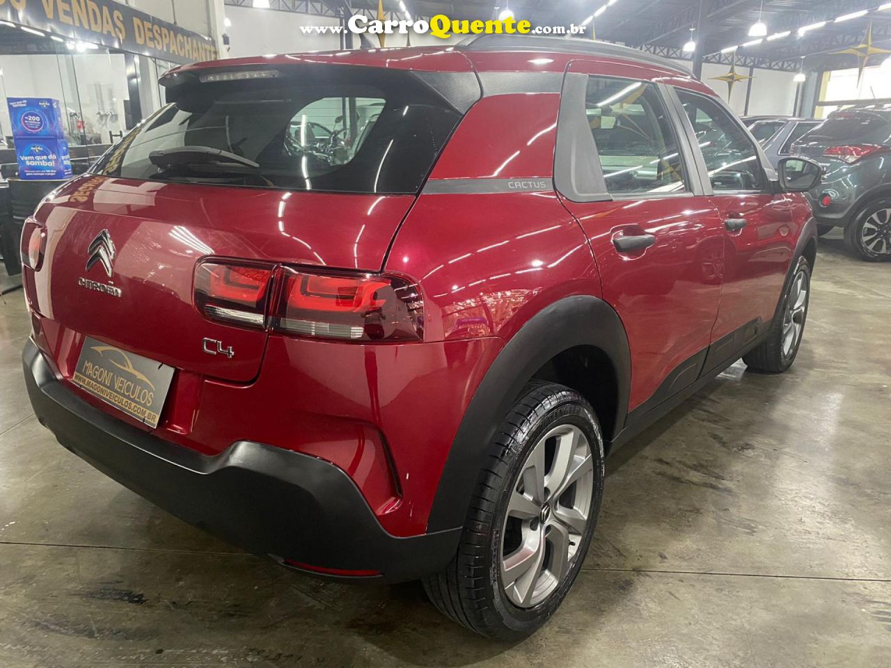 CITROËN   C4 CACTUS FEEL 1.6 16V FLEX AUT.   VERMELHO 2022 1.6 FLEX - Loja