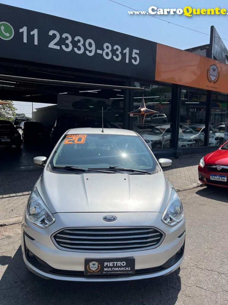 FORD   KA+ SEDAN 1.0 SESE PLUS TIVCT FLEX 4P   PRATA 2020 1.0 FLEX - Loja