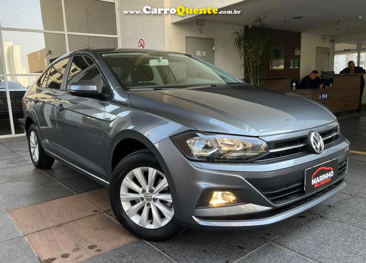 VOLKSWAGEN   VIRTUS COMFORTLINE 200 TSI 1.0 FLEX UNICO DONO MULTIMIDIA RODAS NOVO!   CINZA 2022 1.0 FLEX - Loja