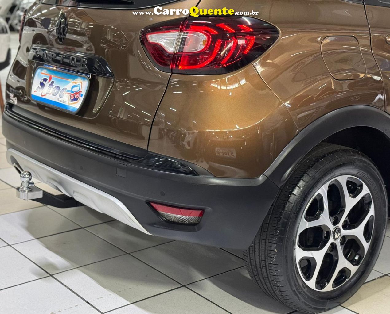 RENAULT   CAPTUR INTENSE 1.6 16V FLEX 5P AUT.   MARROM 2019 1.6 FLEX - Loja