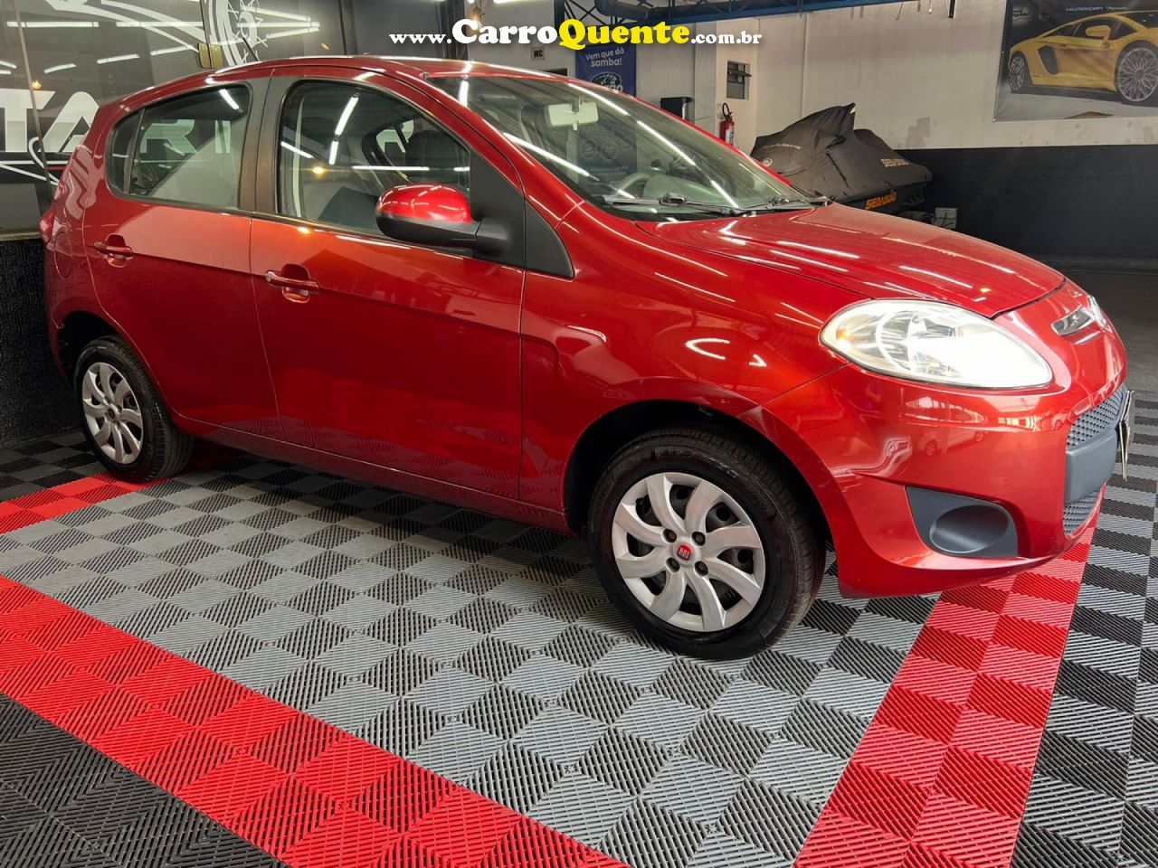 FIAT   PALIO ATTRACTIVE 1.0 EVO FIRE FLEX 8V 5P   VERMELHO 2013 1.0 FLEX - Loja