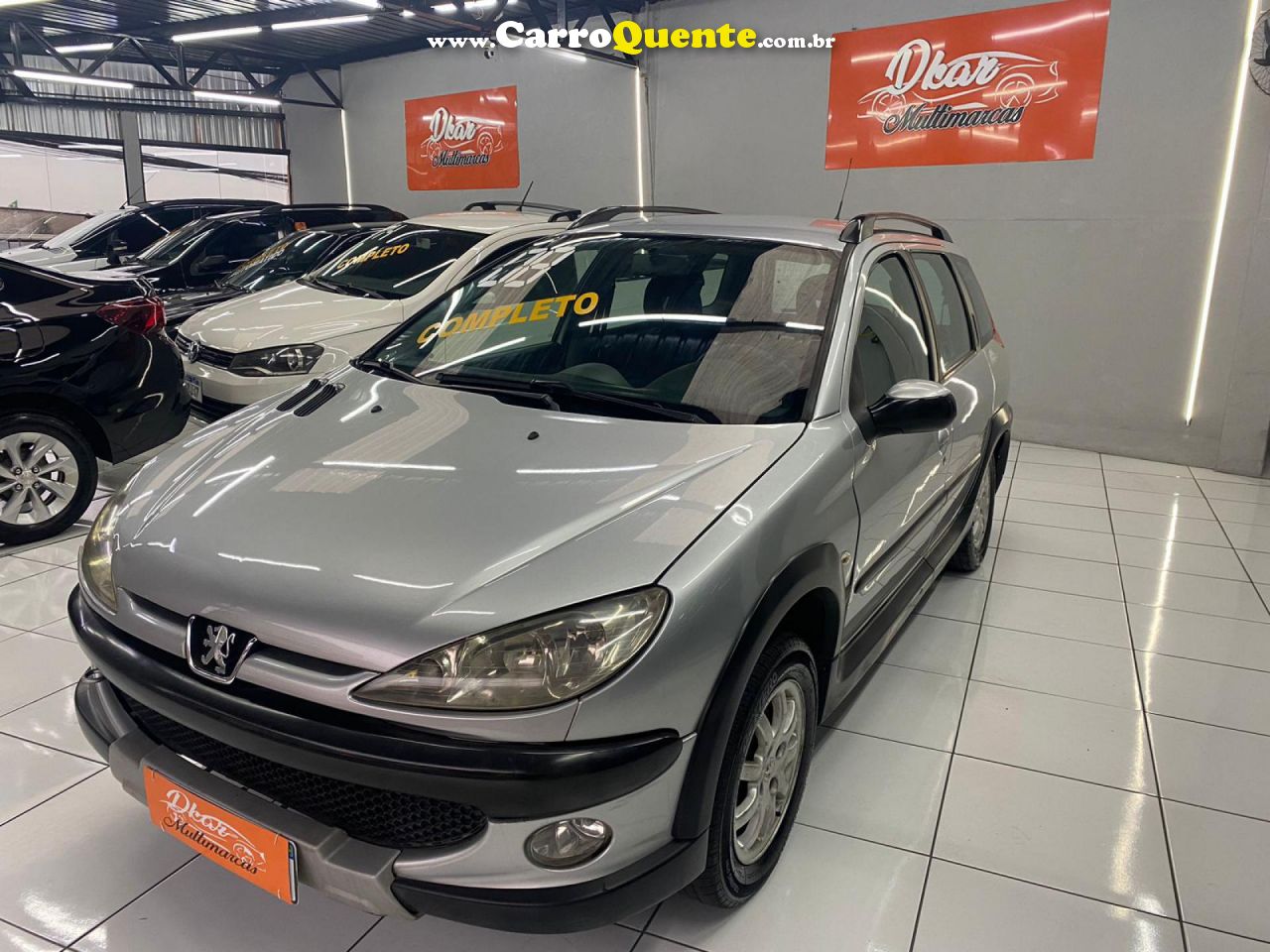 PEUGEOT   PEUGEOT 206 SW1.6 ESCA FX   PRATA 2008 1.6 FLEX - Loja