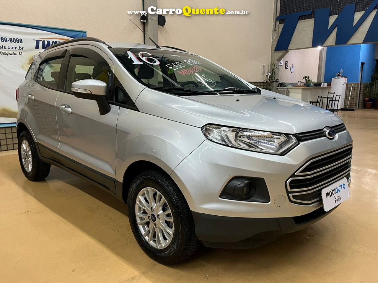 FORD   ECOSPORT SE 1.6 16V FLEX 5P MEC.   PRATA 2016 1.6 FLEX - Loja