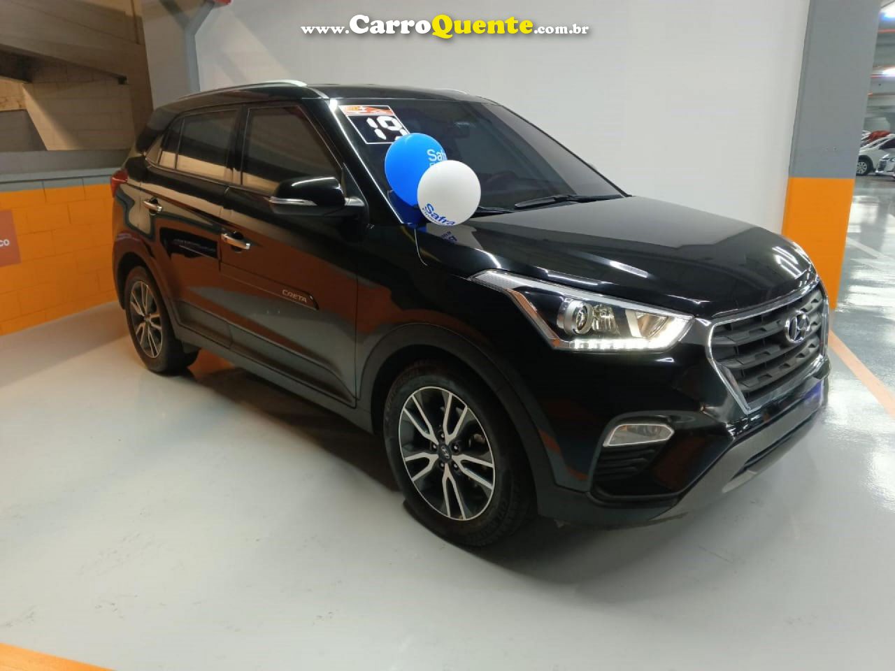 HYUNDAI   CRETA PRESTIGE 2.0 16V FLEX AUT.   PRETO 2019 2.0 FLEX - Loja