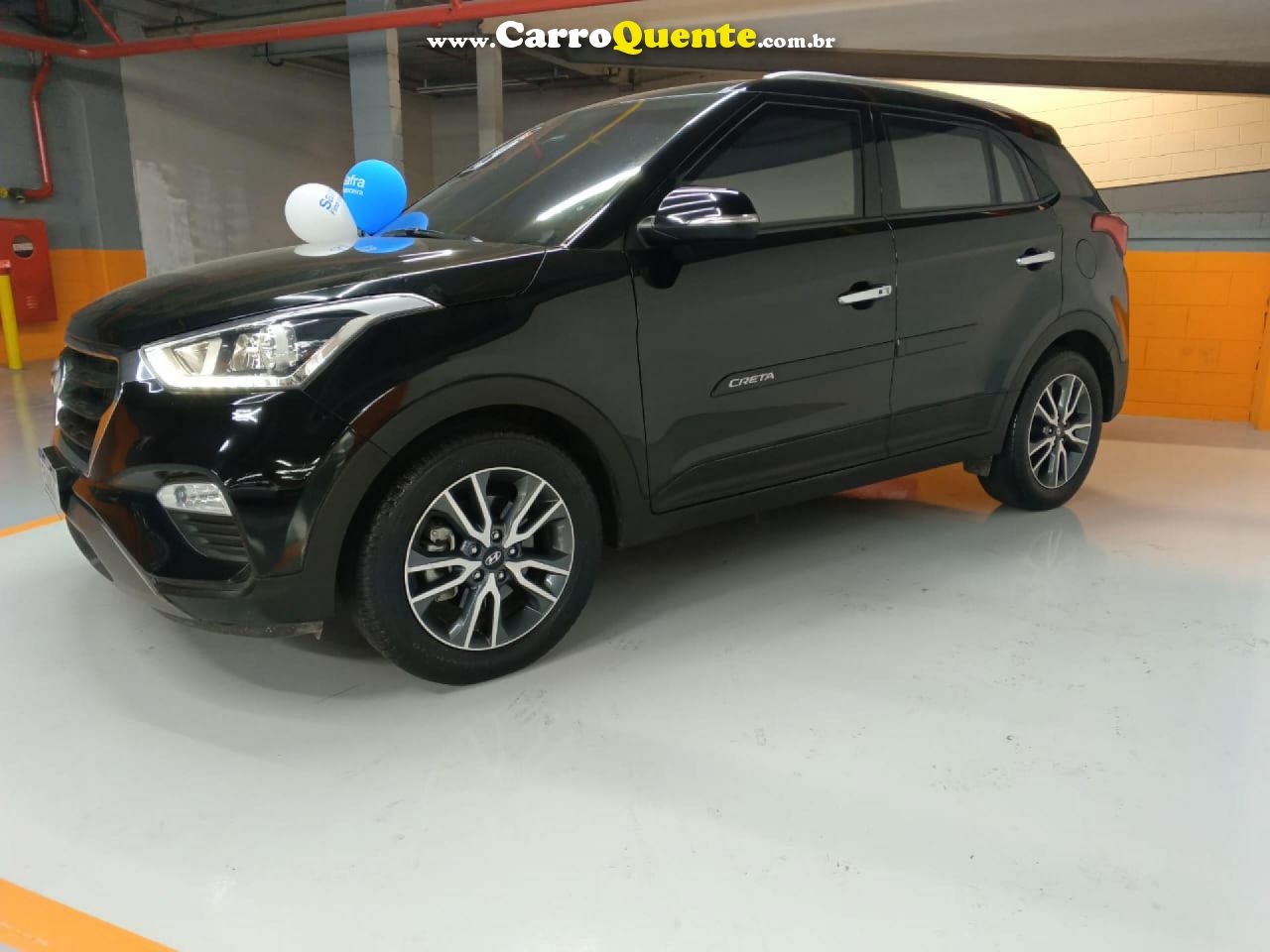 HYUNDAI   CRETA PRESTIGE 2.0 16V FLEX AUT.   PRETO 2019 2.0 FLEX - Loja