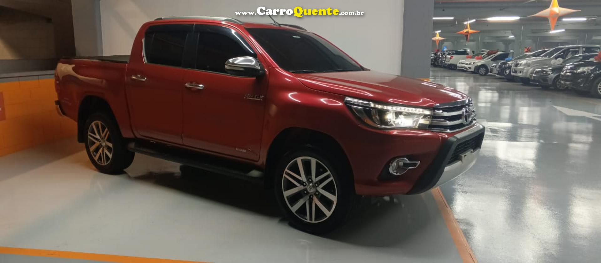 TOYOTA   HILUX CD SRX 4X4 2.8 TDI 16V DIESEL AUT.   VERMELHO 2017 2.8 DIESEL - Loja