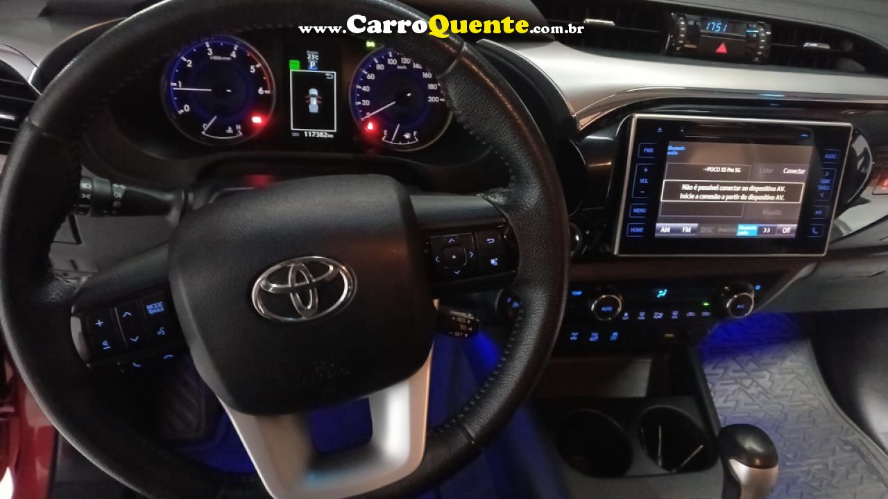 TOYOTA   HILUX CD SRX 4X4 2.8 TDI 16V DIESEL AUT.   VERMELHO 2017 2.8 DIESEL - Loja