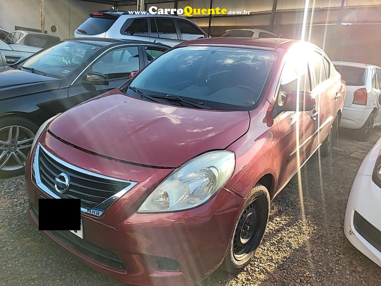 NISSAN   VERSA SV 1.6 16V FLEX FUEL 4P MEC.   VERMELHO 2013 1.6 FLEX - Loja