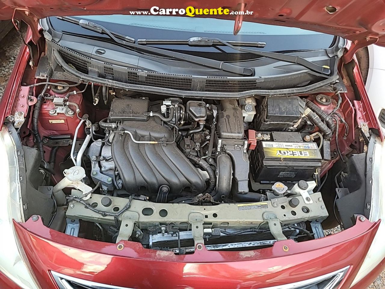 NISSAN   VERSA SV 1.6 16V FLEX FUEL 4P MEC.   VERMELHO 2013 1.6 FLEX - Loja