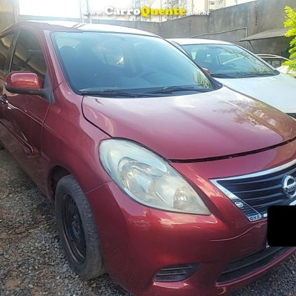 NISSAN   VERSA SV 1.6 16V FLEX FUEL 4P MEC.   VERMELHO 2013 1.6 FLEX