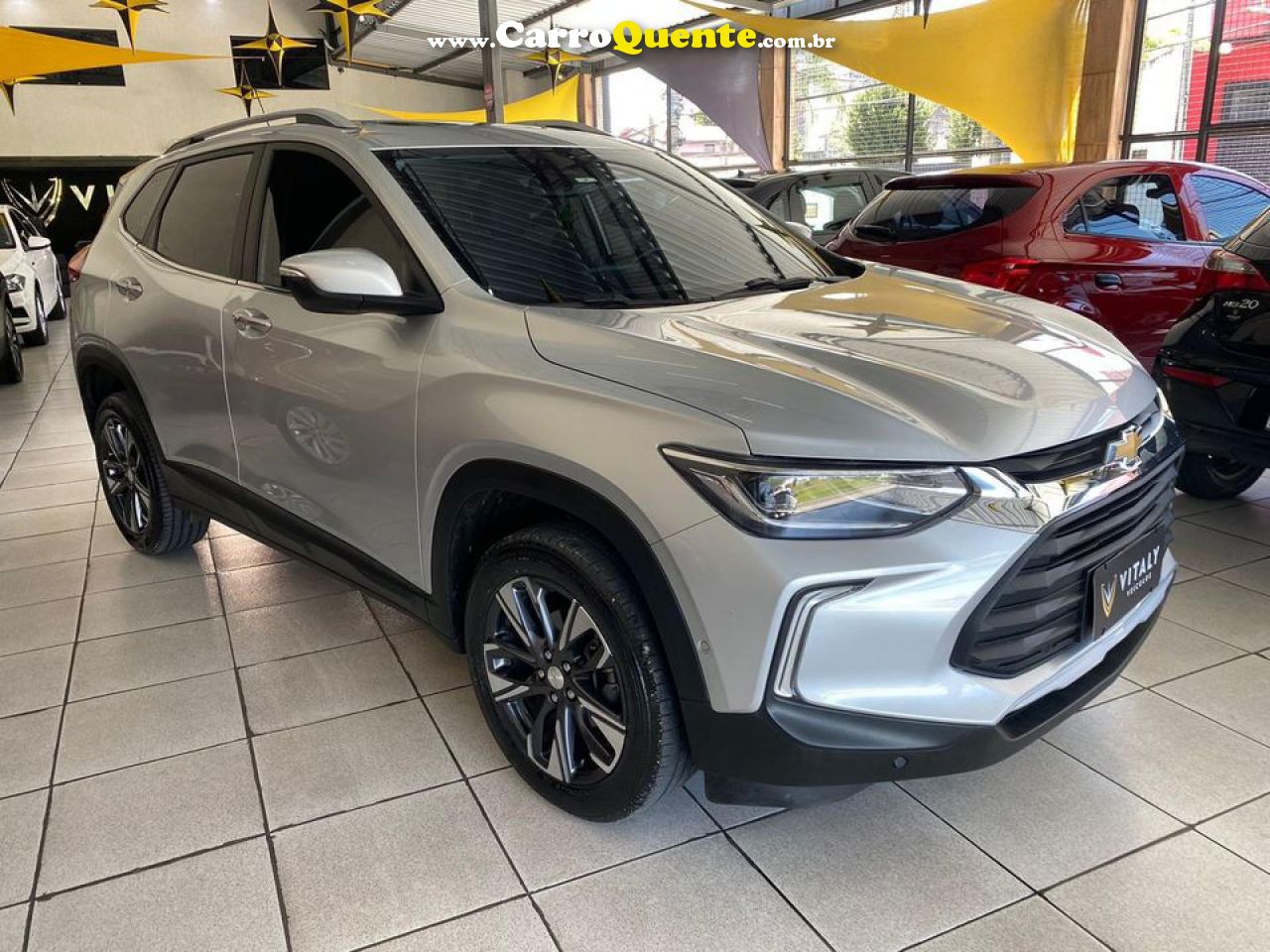 CHEVROLET   TRACKER 1.2 TURBO 12V FLEX AUT.   PRATA 2021 1.2 FLEX - Loja