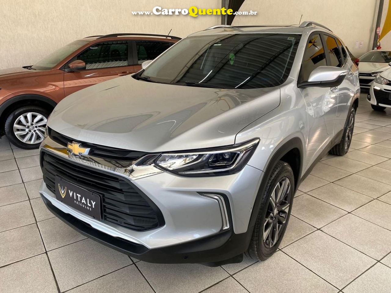 CHEVROLET   TRACKER 1.2 TURBO 12V FLEX AUT.   PRATA 2021 1.2 FLEX - Loja