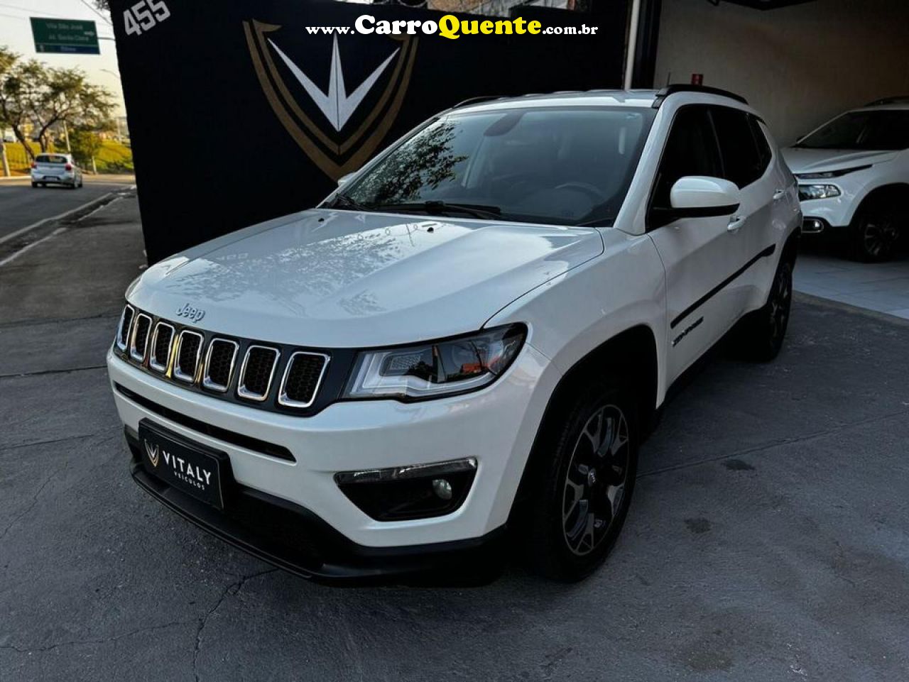 JEEP   COMPASS LONGITUDE 2.0 4X2 FLEX 16V AUT.   BRANCO 2020 2.0 FLEX - Loja