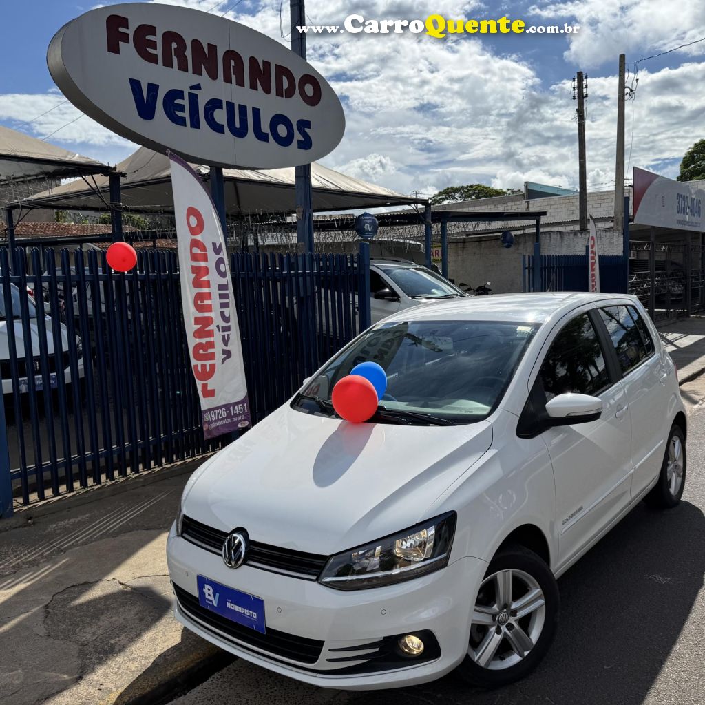 VOLKSWAGEN   FOX COMFORTLINE 1.6 FLEX 8V 5P   BRANCO 2017 1.6 FLEX - Loja