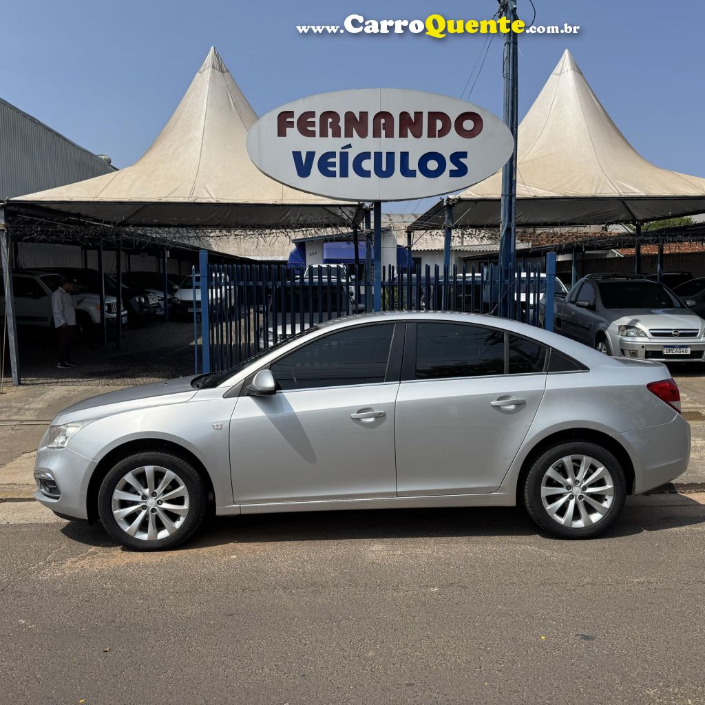 CHEVROLET   CRUZE LT 1.8 16V FLEXPOWER 4P AUT.   PRATA 2016 1.8 FLEX - Loja