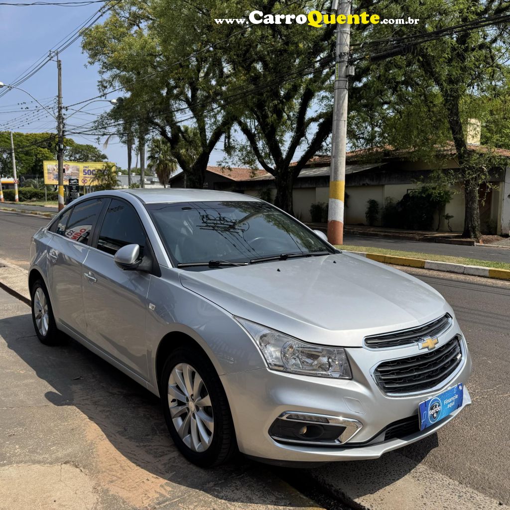 CHEVROLET   CRUZE LT 1.8 16V FLEXPOWER 4P AUT.   PRATA 2016 1.8 FLEX - Loja