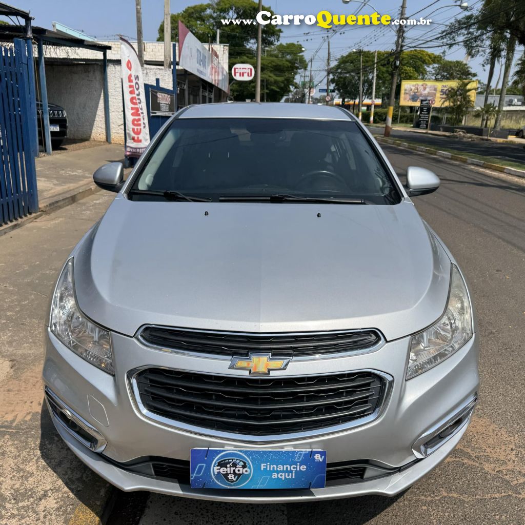 CHEVROLET   CRUZE LT 1.8 16V FLEXPOWER 4P AUT.   PRATA 2016 1.8 FLEX - Loja
