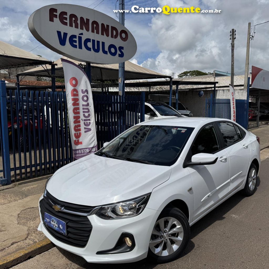 CHEVROLET   ONIX SEDAN PLUS LT 1.0 12V TB FLEX AUT.   BRANCO 2020 1.0 FLEX - Loja