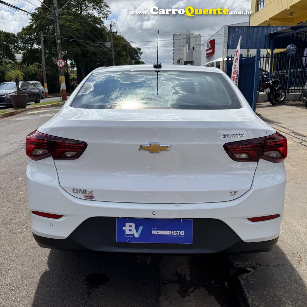 CHEVROLET   ONIX SEDAN PLUS LT 1.0 12V TB FLEX AUT.   BRANCO 2020 1.0 FLEX - Loja