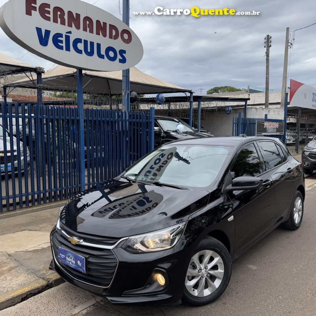 CHEVROLET   ONIX HATCH LT 1.0 12V TB FLEX 5P AUT.   PRETO 2020 1.0 FLEX - Loja