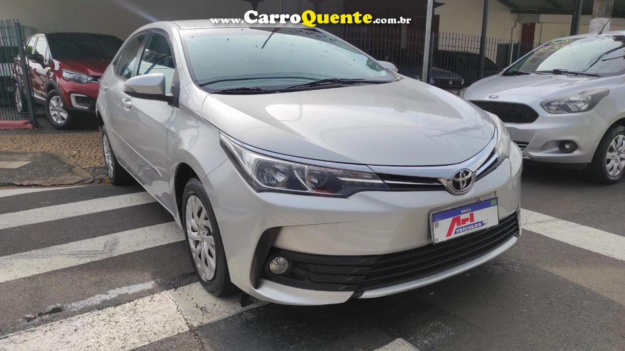 TOYOTA   COROLLA GLI 1.8 FLEX 16V  AUT.   PRATA 2018 1.8 FLEX - Loja
