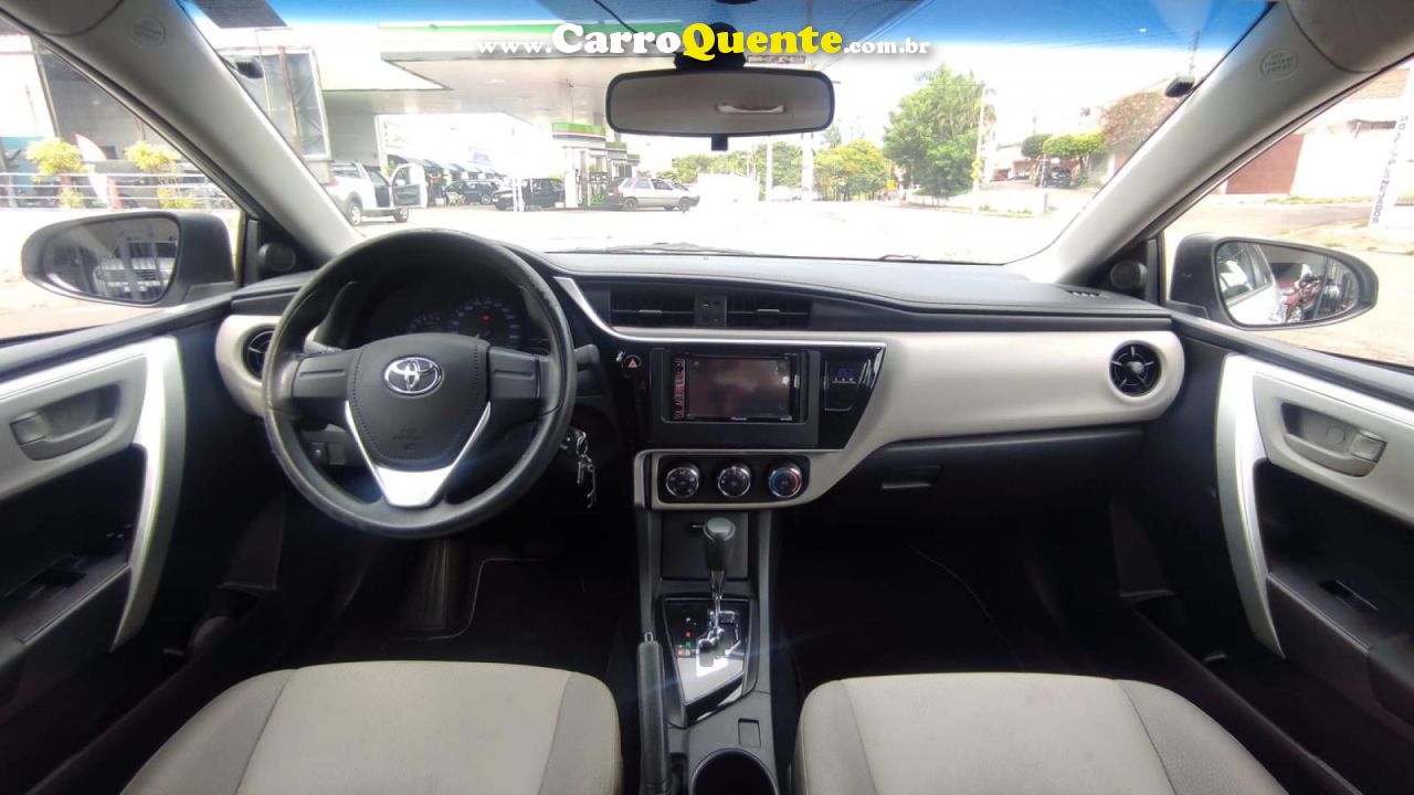 TOYOTA   COROLLA GLI 1.8 FLEX 16V  AUT.   PRATA 2018 1.8 FLEX - Loja