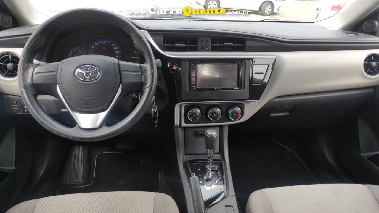 TOYOTA   COROLLA GLI 1.8 FLEX 16V  AUT.   PRATA 2018 1.8 FLEX - Loja