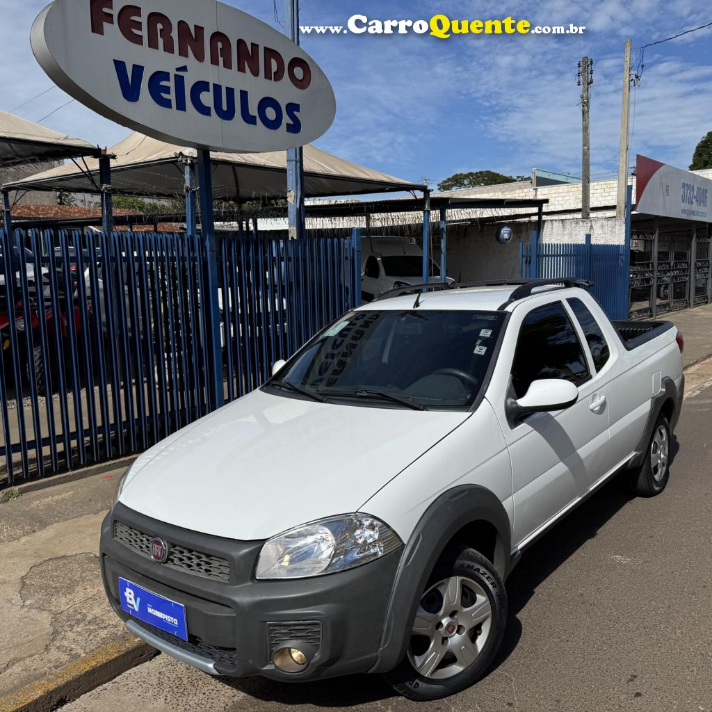 FIAT   STRADA WORKING HARD 1.4 FIRE FLEX 8V CE   BRANCO 2018 1.4 FLEX - Loja