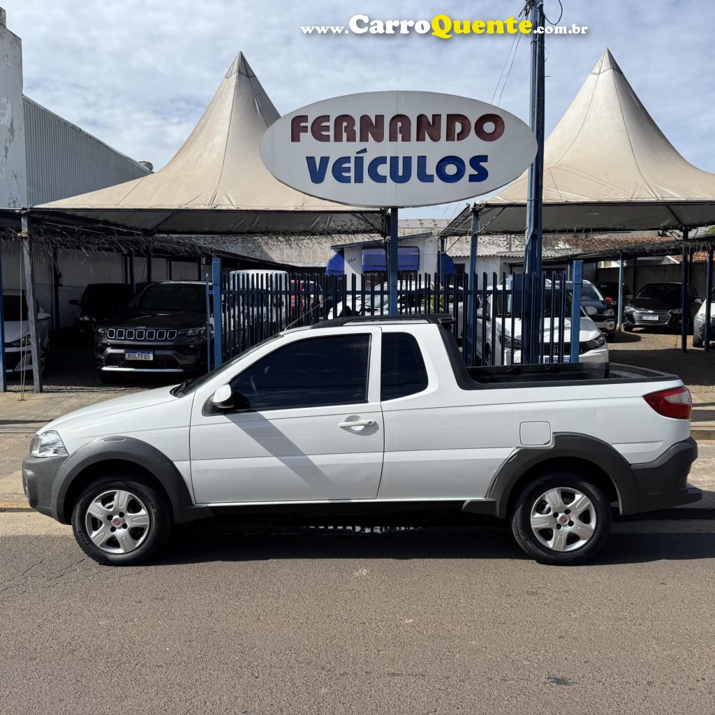 FIAT   STRADA WORKING HARD 1.4 FIRE FLEX 8V CE   BRANCO 2018 1.4 FLEX - Loja